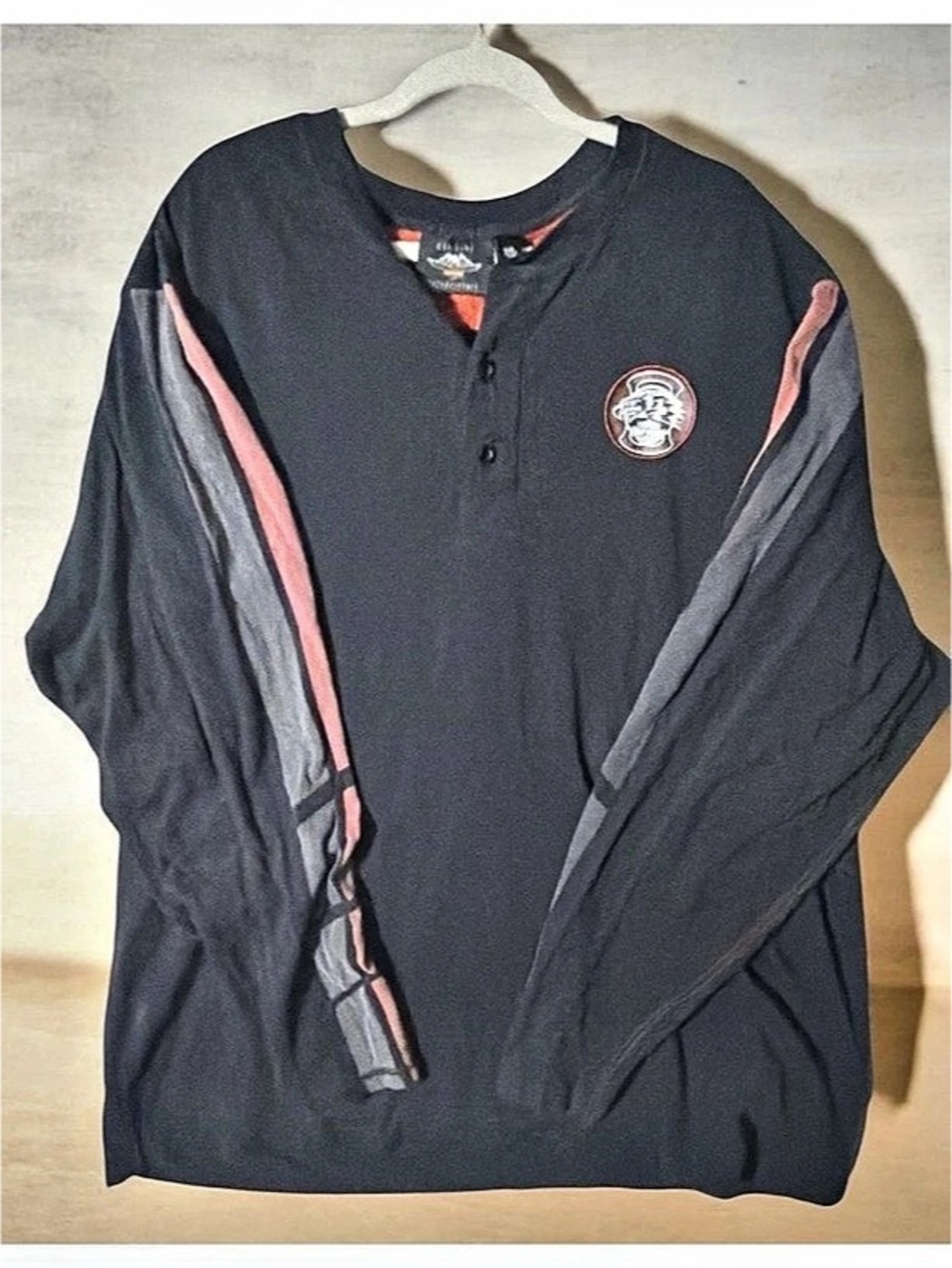 Harley-Davidson Color Block Jersey Black & Red 3XL Like New